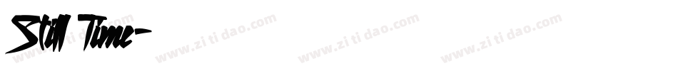Still Time字体转换